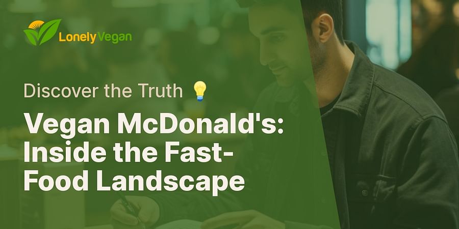 Vegan McDonald's: Inside the Fast-Food Landscape - Discover the Truth π‘
